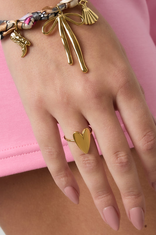 Stainless Steel Minimalist Rings Heart Casual Daily Simple Series Women's jewelry