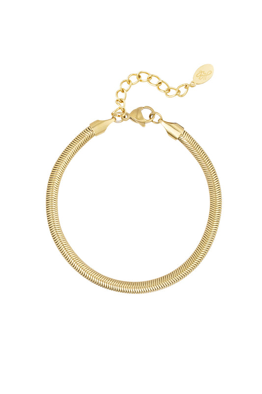 Bracelet flat herringbone narrow - 4.0MM
