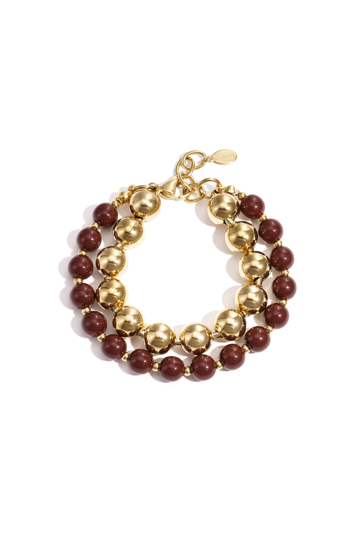 Linked bead bracelets