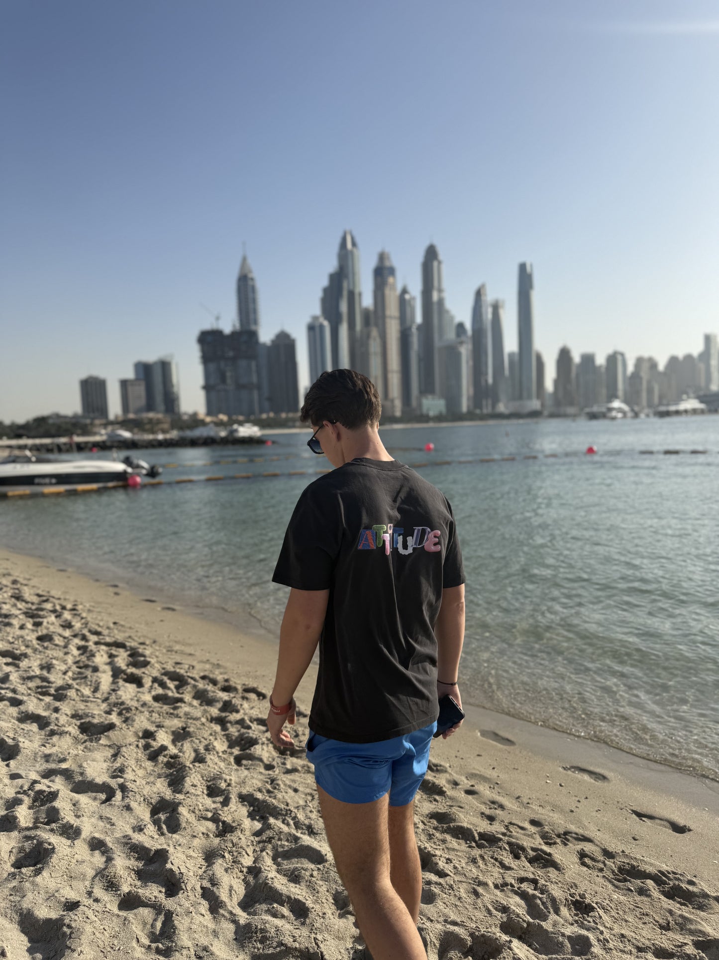 Funky Oversized Backprint T-shirt Grijs